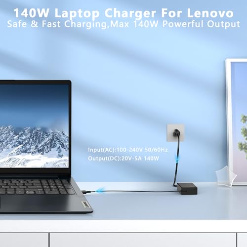 GKLSPL 140W USB C Charger for Lenovo All Type C,Legion/Thinkpad/IdeaPad | For IdeaPad Pro 5,Legion Slim Pro 7 Pro 9 Yoga Pro 7 Yoga 9i,Legion 9 Pro 5 5i 7 7i,ThinkPad Z16,Slim 7 5,ADL140YDC3A