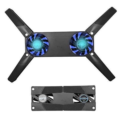 Laptop Cooling Pad Foldable for 10-15" PC Computer Notebook Laptop 2 Fans Cooler Pad | for 10-15" PC Computer Notebook Laptop 2 Fans Cooler Pad