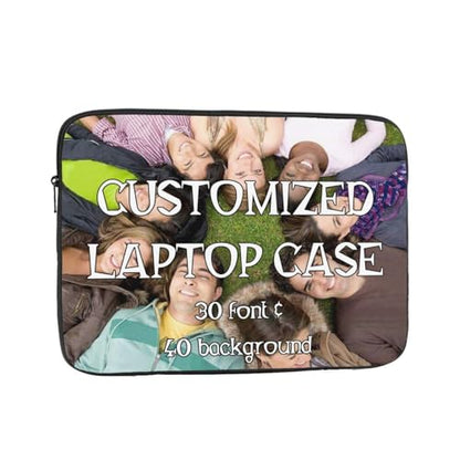Custom Photo Laptop Sleeve Bag Design Personalized Laptop Case Business Computer Cover Customized Men Women Gift for Shockproof Carrying Briefcase 10 Inch - size: 10 Inch