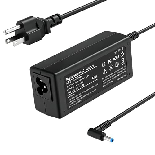 BAJ 65W Laptop Charger Comptible with HP Pavilion x360/ProBook/EliteBook - color: BLACK02