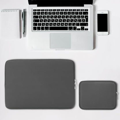 RAINYEAR 13 Inch Laptop Sleeve Case with Accessories Pouch, Compatible with 13.3" MacBook Air/Pro M1 M2 M3 M4 M5 A3449 A3240 A3113 A2681 A2338 (Gray) - color: Gray, size: 13"