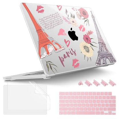 Tuiklol for 2026 2025 2024 2023 MacBook Air 15 inch Case Model M5 A3448 M4 A3241 M3 A3114 M2 A2941 Hard Shell Case for MacBook 15.3'' Cover, Iron Tower - color: Iron Tower