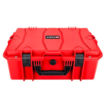 Eylar 21.6" Intact Series Carry-On Hard Camera Case, Lightweight and Durable Stacker Design with Foam (Red) - color: Red