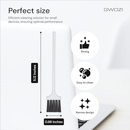 Keyboard Brush - Plastic Small Cleaning Brush for Coffee Machine, Juicer - Narrow Keyboard Brush Cleaner for Window Track, Office, Home - Computer & Laptop Anti Static Brush, 2 Pcs