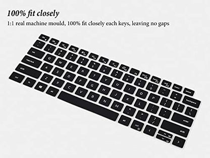 Keyboard Cover Skin for 14" Dell Latitude 7000 7410 7420 7430 7440 5440 5420 5430 5431, Dell Latitude 7520/Latitude 9000 9510 9520 9420 9430,Dell Latitude 14" Notebook Protector-Black - color: Black