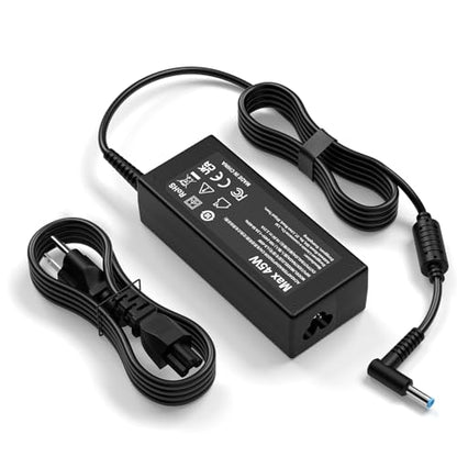Replacement for HP Laptop Charger 45W;Compatible with HP Stream Pavilion Laptop Computer Blue Tip Power Adapter