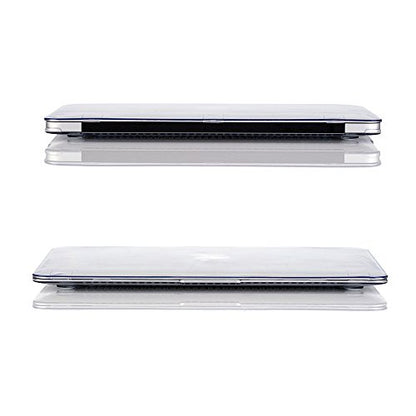 RUBAN Case Compatible with MacBook Air 13 Inch (Models: A1369 & A1466, Older Version 2010-2017 Release), Slim Snap On Hard Shell Protective Cover and Keyboard Cover, Crystal Clear - color: Crystal Clear