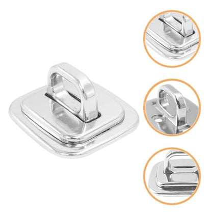 2pcs Laptop Security Anchor Fixed Base Plate Zinc Alloy Anti-Theft Solution with Easy Operation for Desk Mount and Study, Compatible with Keyed Locks and Cable Anchors