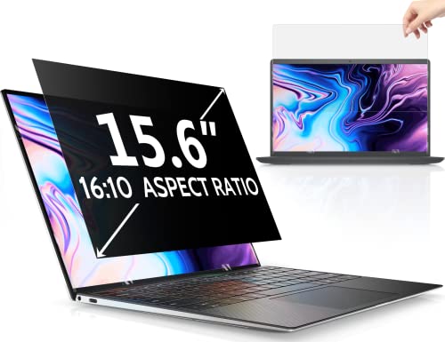 Peslv 15.6 Inch Laptop Privacy Screen Compatible with Lenovo Hp Dell Acer Asus Thinkpad Envy Xps Computer 16:10 Aspect, Removable Anti Glare Blue Light Filter Protector, 15" Monitor Security Shield - size: 15.6 Inch (Diagonal) - 16:10 Aspect Ratio