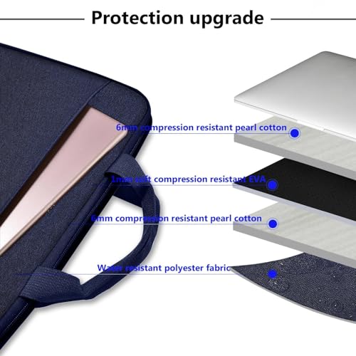 Hseok Laptop Sleeve 13-14 Inch Case Briefcase Compatible with MacBook Neo Pro 14 M5/M4/M3/M2/M1, All Models 13.3 Mac Air/Pro, XPS 13 14, Most Popular 13"-14" Notebooks,D01B02 - color: D01B02, size: 13"-14"