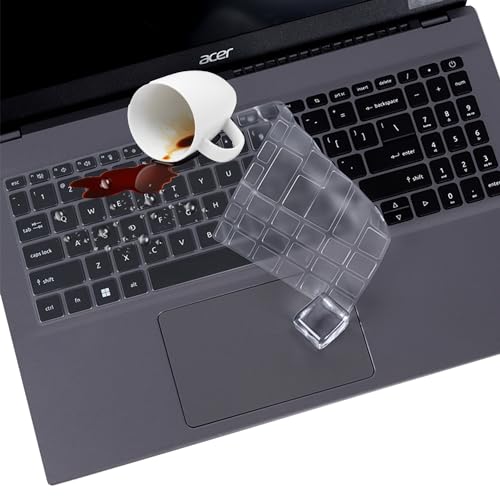 Keyboard Cover for 2026-2024 Acer Aspire Go 15 AG15-31P AG15-32P AG15-42P AG15-71P AG15-71PT, Aspire 15/3D 15, Aspire 3 A315-24P/24PT A315-58/59, Aspire 5 A515-57 A515-57G A515-57G A515-58 -Ultra Thin - color: TPU
