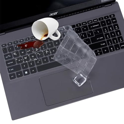 Keyboard Cover for 2026-2024 Acer Aspire Go 15 AG15-31P AG15-32P AG15-42P AG15-71P AG15-71PT, Aspire 15/3D 15, Aspire 3 A315-24P/24PT A315-58/59, Aspire 5 A515-57 A515-57G A515-57G A515-58 -Ultra Thin - color: TPU