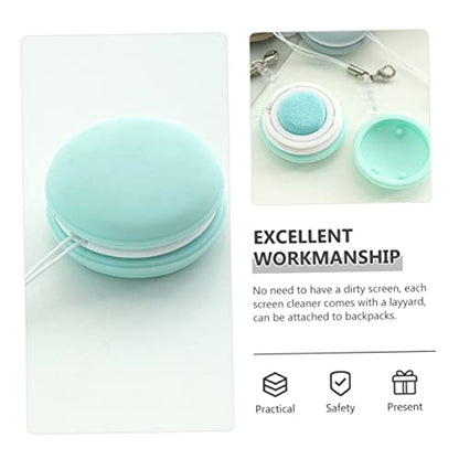 Ipetboom 4pcs Macaron Phone Screen Cleaner Eyeglass Lens Cleaning Cloths Screen Gentle Surface Cleaning Compact Washable