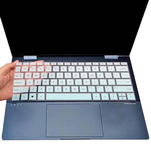 Keyboard Cover for HP Envy x360 13-bf 13t-bf 13-bf0013dx 13-bf0797nr 13t-bf000 13-bf0121TU 13-bf0123TU 13-bf0059tu 13.3 inch Laptop Skin(NOT for Envy 13-ba 13-bd 13-be Series)-MintGreen - color: MintGreen