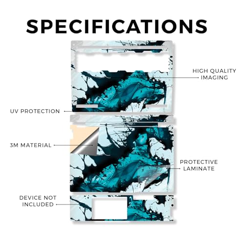 Laptop Skin Compatible with Lenovo Legion 5 Gaming Laptop (15IRX9) 2024 - Wild Splash - Premium 3M Vinyl Protective Wrap Decal Cover - Easy to Apply | Crafted in the USA - color: Wild Splash, size: Legion 5 Gaming (15IRX9) 2024 Full Cover Skin, style: Mat
