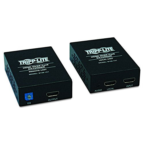 Tripp Lite HDMI Over Cat5 / Cat6 Ethernet Cable Extender for Audio/Video, Video Receiver and Transmitter, Extend up to 150 Feet / 45 Meters, 1920x1200 1080p at 60Hz, 1-Year Warranty (B126-1A1) - style: HDMI