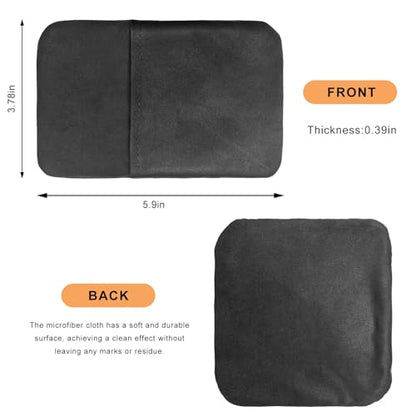 2 PCS Car Screen Cleaner, Square Microfiber Cloth Non-Scratch Auto Touchscreen Cleaning Wipes, Foldable Touch Screen Pad Universal Cleaning Tool for Vehicle Dashboard Display (Square+Rectangle) - color: Square+rectangle, 2 Pcs