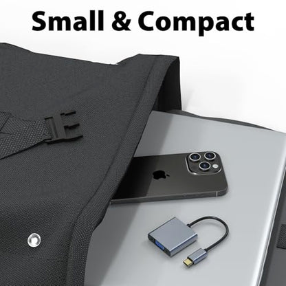VGA to USB C Adapter, Type-C to VGA Female Video Converter Supports 1080P@60Hz, Plug & Play, Compact & Durable, Compatible with MacBook, Dell, HP, Chromebook, iPad Pro & More, No Audio