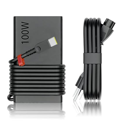 100W USB-C Laptop Charger Compatible with ThinkPad X1 Carbon T14 T16 | Fit Yoga 7i 9i, Yoga Slim 7 Pro, IdeaPad 5 Pro, ThinkBook 14 Gen 16 Gen P/N: ADL100YLC3A ADL100YDC3A SA11D52396 GX21J75543 - color: Black2