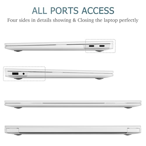 Mektron Clear Case for 2025 Microsoft Surface Laptop Windows 11 Copilot+ PC Surface Laptop 13 Inch Touchscreen Display Cover Fits Model 2095, Crystal Clear - color: Crystal Clear