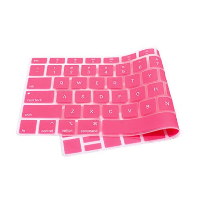 Se7enline for MacBook Pro 13/16 inch Keyboard Cover 2019-2026,Cheese | Silicone Waterproof Dustproof Durable Washable Laptop Accessories US Layout 2023 2022 2021 2020 2019 2018,Pink - color: Pink