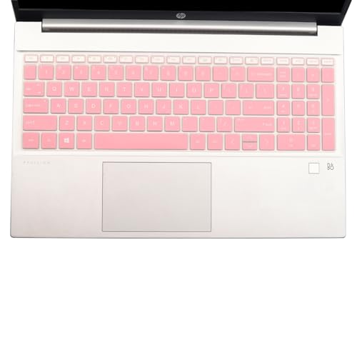 Keyboard Cover for 15.6 17.3 HP Laptop 17-cn 17-cp 15-fc 15-fd 15-eg 15-eh 15-er Series 15-fc0025dx 15-fc0093dx 15-fd0083wm 15-fd0107dx 15t-fd000/fd100 15t-eg300 17t-cn300/cn400 17-cn 17z-cp-Palepink - color: Palepink