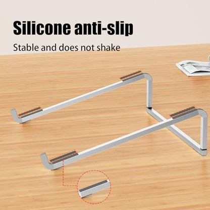 Foldable Laptop Stand Ergonomic, Lightweight, Stable, Sturdy Design | Ventilated Cooling Notebook Stand Sturdy Support, 11-17 Inch Laptops Tablets, for Collaborative Work, Home Office Desk Setup