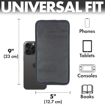 Airplane Phone Holder - Foldable Phone Stand for Plane Travel | Vegan Leather, Tabletop Mount Desk, Plane Tray Seat back, Treadmill, Fits iPhone Cell Phone, 9 x 4.3 in - color: Vegan Leather, size: Large
