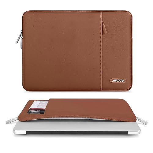MOSISO Laptop Case 13 inch, Laptop Sleeve Bag with Pocket | Compatible with MacBook Neo A3404 2026/Air/Pro 13 M5/M4/M3/M2/M1 2026-2016, Polyester Vertical Computer Bag,Caramel Brown - color: Caramel Brown, size: 13 inch