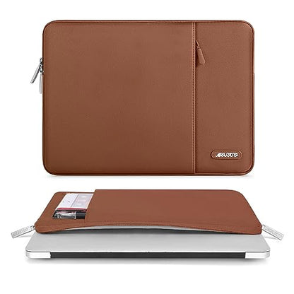 MOSISO Laptop Case 13 inch, Laptop Sleeve Bag with Pocket | Compatible with MacBook Neo A3404 2026/Air/Pro 13 M5/M4/M3/M2/M1 2026-2016, Polyester Vertical Computer Bag,Caramel Brown - color: Caramel Brown, size: 13 inch