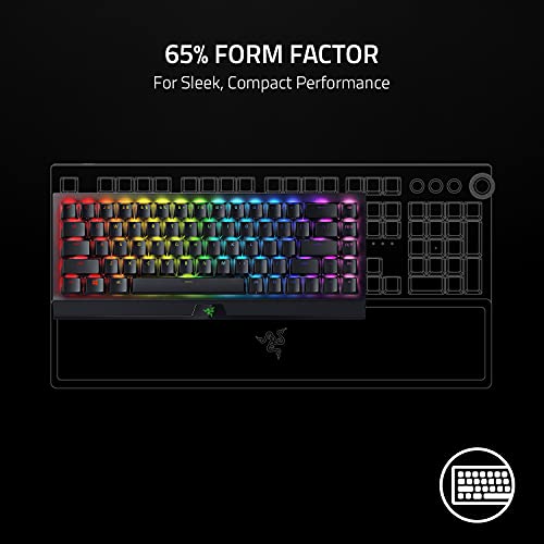 Razer BlackWidow V3 Mini Wireless Mechanical Gaming Keyboard, Green Switch | Tactile & Clicky, Phantom Pudding Keycaps, Snap Tap, 200 Hr Battery - color: Green Switches - Tactile & Clicky, size: BlackWidow V3 Mini - Phantom Edition, style: Keyboard