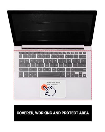 Fully Covered Flat Style Universal 0.025mm Wipeable Superb Tactile Feeling Waterproof Anti-Dust Keyboard Cap Cover for Laptop 17 Inch Hospital/Dentist Use [3 Pack] - size: Large – 17.3 to 18 inch laptops (diagonal)