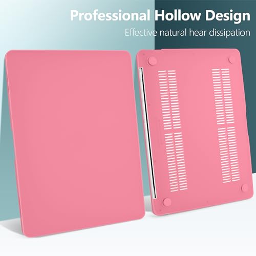 DONGKE for MacBook Air 13 inch Case 2021 2020 2019 2018 Release A2337 M1 A2179 A1932, Plastic Hard Shell Case & Keyboard Cover Compatible with MacBook Air 13 inch Retina Fits Touch ID, Hibiscus - color: Hibiscus