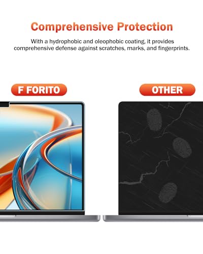 F FORITO 2-Pack Anti Blue Light Matte Laptop Screen Protector Compatible with MacBook Pro 16 inch (2026-2021, M5 M4 M3 M2 M1 Pro Max), Eye Protection Anti Glare Computer Screen Cover - size: for MacBook Pro 16" (2021-2026, M1,M2,M3,M4,M5)