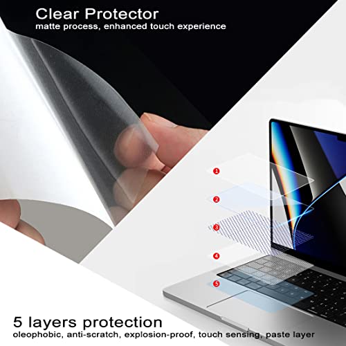 2-Pack Trackpad Protector for 2026-2023 MacBook Air 15.3-inch (M5/M4/M3/M2 Models) A3448 A3241 A3114 A2941 with Touch ID Trackpad Cover Scratch-Resistant Smooth Surface Water-Resistant