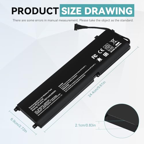TREE.NB RC30-0328 RZ09-0330 Laptop Battery for Razer Blade 15 Base 2020 2021 RZ09-0328 RZ09-0328X RZ09-03286 RZ09-03287 RZ09-03289 RZ09-03287E22 RZ09-03287E22-R3U1 RZ09-0369 - size: 9.61x2.72x0.83inch RC30-0328