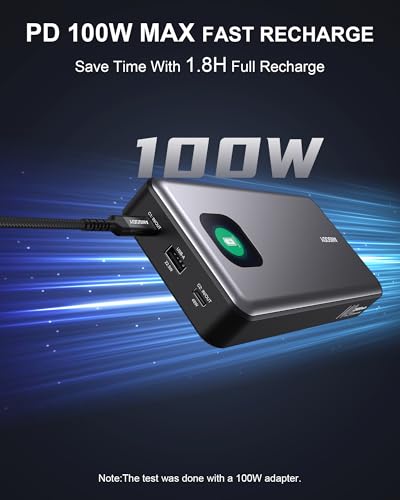 140W Power Bank, 25000mAh Laptop Portable Charger with Smart Digital Display, PD3.1 Fast Charging Battery Pack for MacBook Dell XPS iPad Tablet Steam Deck iPhone 16/15 Series Samsung Switch, Silver - color: Silver