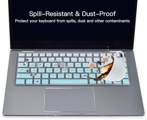 Keyboard Cover for Dell Latitude 3440 5440 5430 5431 5420 14", Dell Latitude 14" 7440 7430 7420 7410, Dell Latitude 14" 9420 9430, Dell Latitude 9520 9510 7520 15.6" 2023 2022 Keyboard Skin,Ombre Mint - color: Ombre Mint
