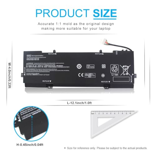 KB06XL 902499-855 902499-856 Battery for HP Spectre X360 Convertible 15-BL1XX 15-BL0XX 15-BL012DX 15-BL112DX 15T-BL000 15T-BL100 15-BL002XX 15-BL075NR 15-BL062NR Z4Z35UA Z4Z38UA 902401-2C1 79.2Wh