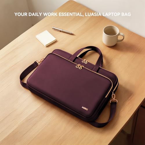 Laptop Case Bag Women Men Computer Sleeve Compatible with MacBook/Dell/HP/Acer/ASUS, Waterproof Shoulder Carrying Briefcase, Red, 15.6-16 Inch - color: Wine Red, size: 15.6 inch