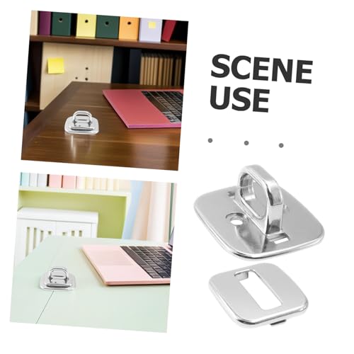 POPETPOP Laptop Lock Security Plate Desk Mount Anchor for Combination Cable Locks Theft Notebook Buckle