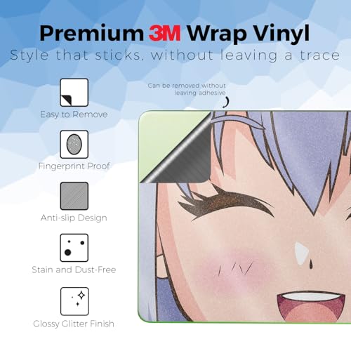 Glossy Glitter Laptop Skin Compatible with Apple MacBook Neo - Personal Space 3 - Premium 3M Vinyl Protective Wrap Decal Cover - Easy to Apply | Crafted in the USA by MightySkins - color: Personal Space 3, size: MacBook Neo Full Cover Skin, style: Glossy