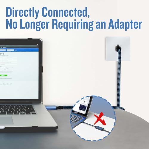 USB to Ethernet Cable, 20Ft USB3.0 A to RJ45 Cable,USB3.0 A to Gigabit Ethernet Cable Compatible Laptop, PC, Switch, Router, Modem and More - size: 20 FT