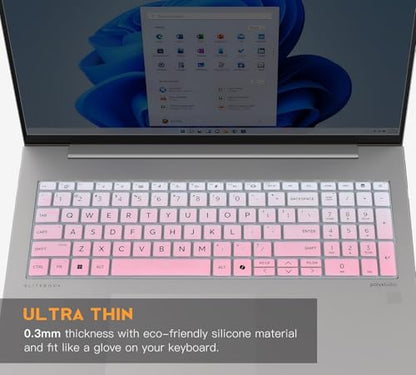 Keyboard Cover for 2026 2025 2024 HP EliteBook 660/665 G11 16 inch, ProBook 460/465 G11 16-in, HP ProBook 4 G1ah 16" Laptop Protective Skin(NOT FIT HP EliteBook 660 665 G8/G9/G10) -Ombre Pink - color: Ombre Pink