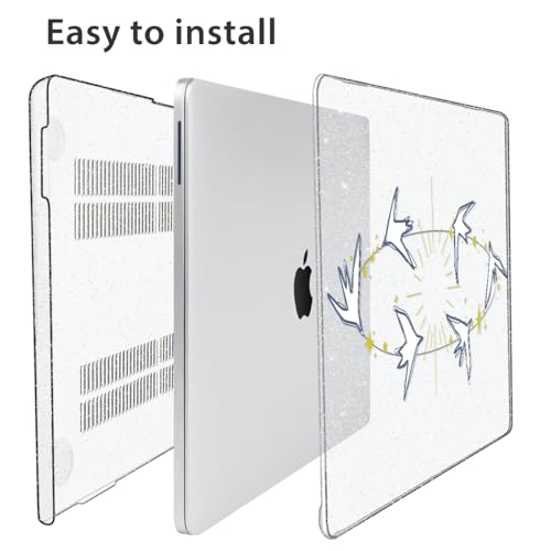 Compatible with MacBook Neo Case 13 inch 2026 Release Model A3404 with A18 Pro Chip, Precision Fit & Anti-Crack Hard Shell Pattern Case & Keyboard Cover& Screen Protector &Webcam Cover, Birds - color: Birds