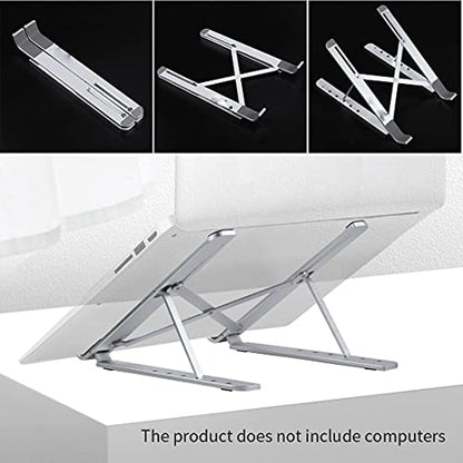 Folding Laptop Stand Ventilated Aluminum Cooling Adjustable Portable Desktop Tablet Holder for