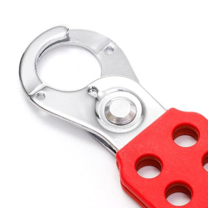 WUWEOT 8 Pack Lockout Tagout Hasp, Tamper-Proof Padlock Hasp, Stainless Steel Lock Out Tag Out Hasp, Impact-Resistant Loto Hasp with Extended Jaw (1 Inches) - size: 1 Inches