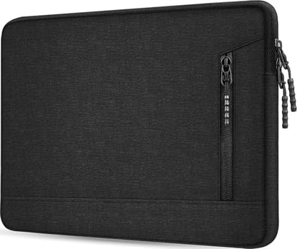 Laptop Sleeve 14 inch, Shockproof Protective Laptop Case for Apple MacBook Pro, Water Resistant Portable Monitor Computer Bag with Pockets Computer Cover for HP, Dell, Lenovo, Asus, Black - size: 14 Inch