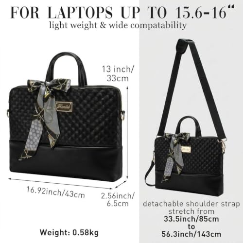 Laptop Bag for Women Slim Travel - color: Khaki Pu