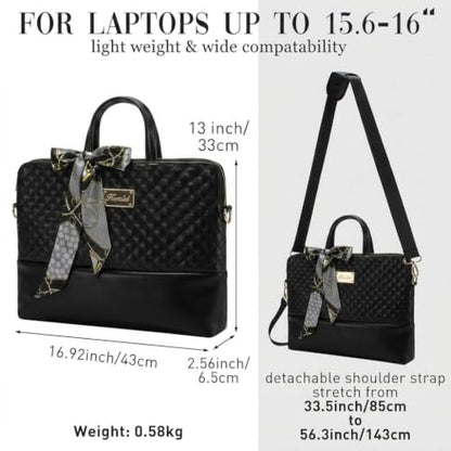 Laptop Bag for Women Slim Travel - color: Khaki Pu